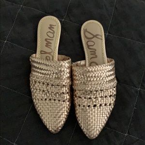 Rose gold Sam Edelman slides